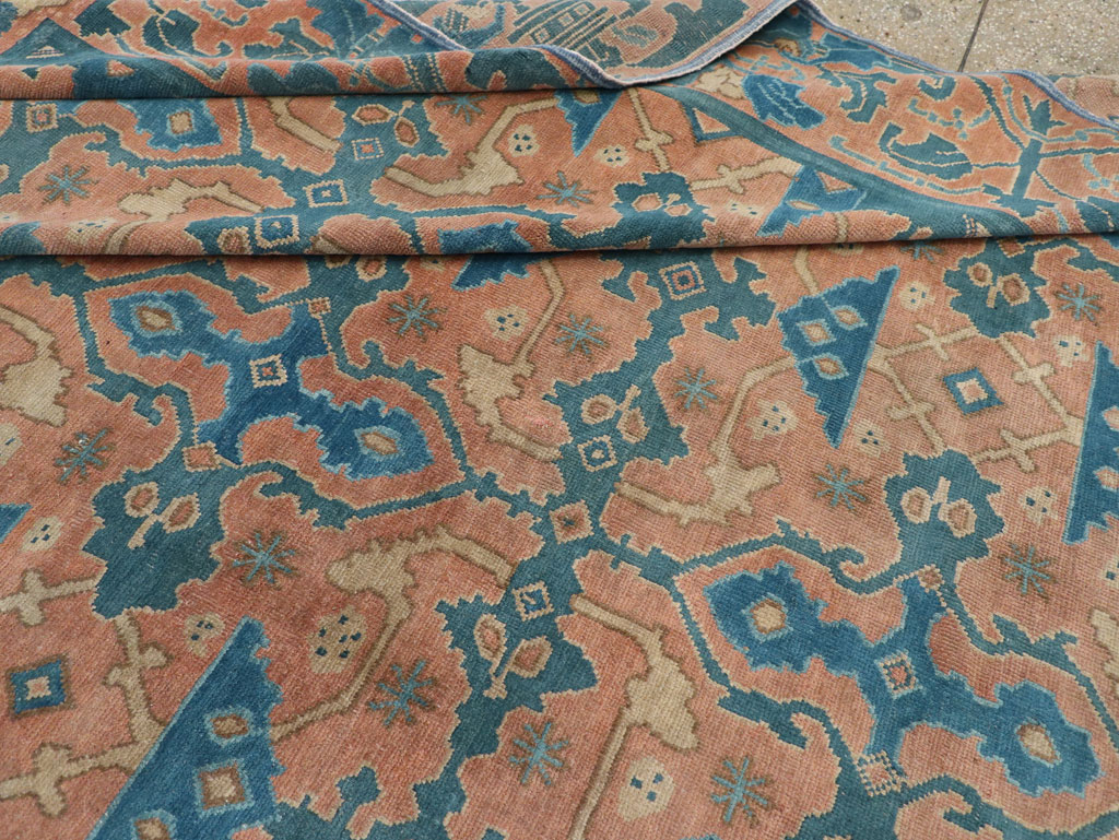 Antique Spanish Cuenca Square Room Size Carpet, No.30698 - Galerie Shabab