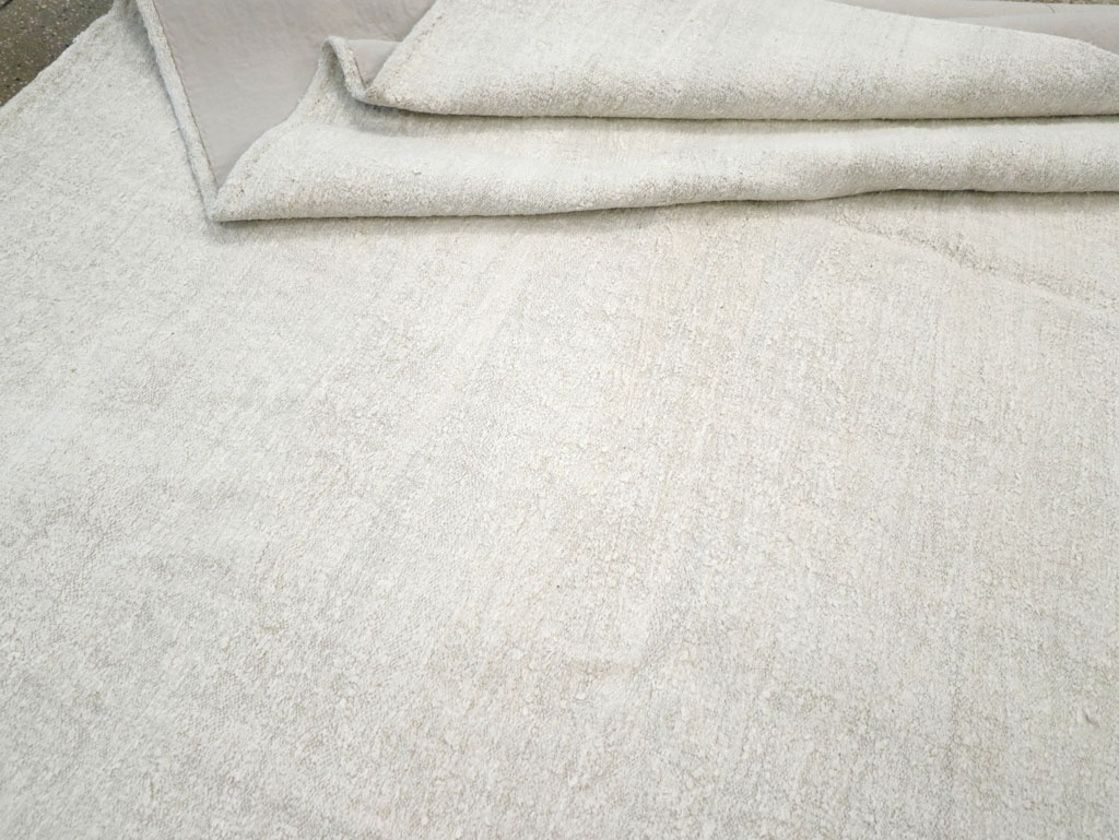 Vintage Turkish Hemp Flatweave Kilim Room Size Carpet, No.30705 - Galerie Shabab