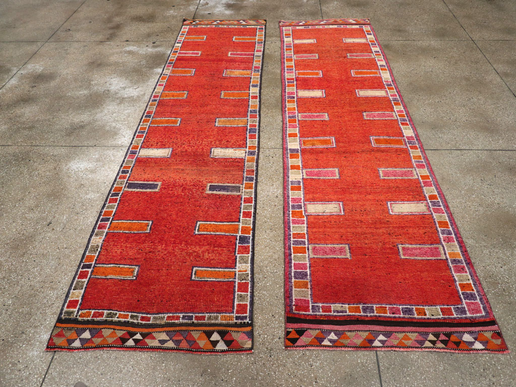 Vintage Turkish Anatolian Tribal Runner (Pair: 1 of 2), No.30716 - Galerie Shabab