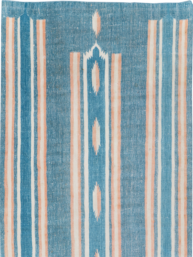 Vintage Indian Flatweave Dhurrie Runner, No.30720 - Galerie Shabab