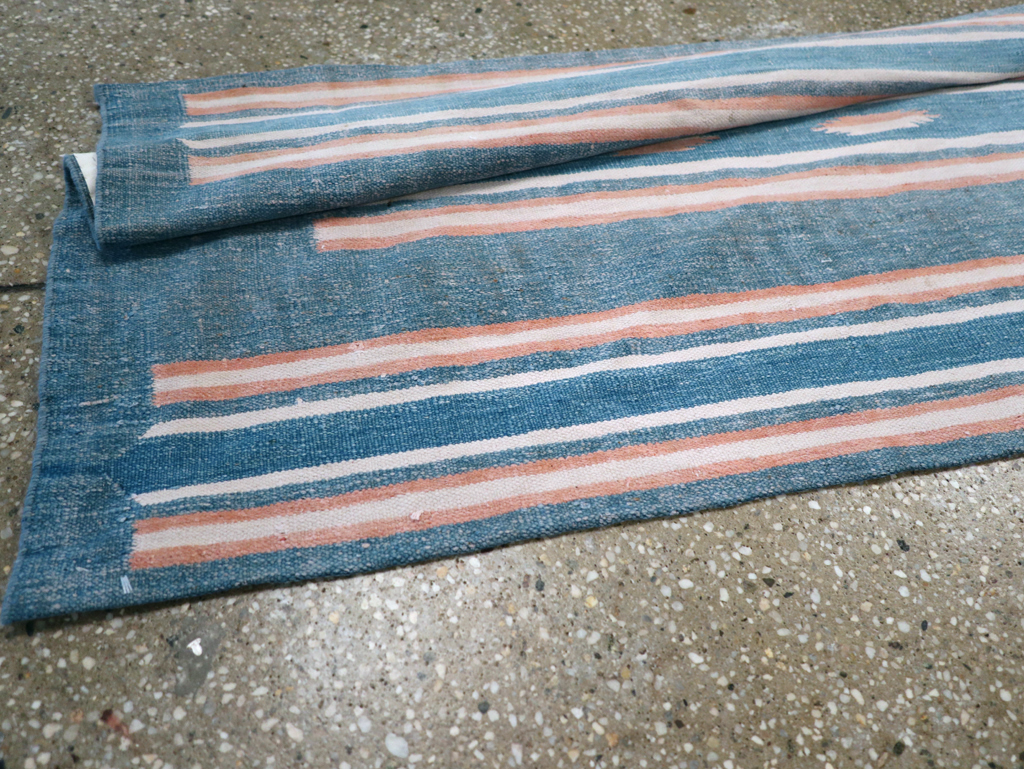 Vintage Indian Flatweave Dhurrie Runner, No.30720 - Galerie Shabab