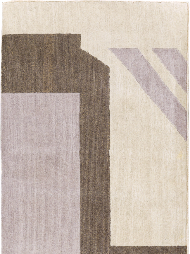 Contemporary Tibetan Art Deco Style Small Runner, No.30721 - Galerie Shabab