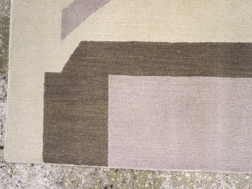 Contemporary Tibetan Art Deco Style Small Runner, No.30721 - Galerie Shabab