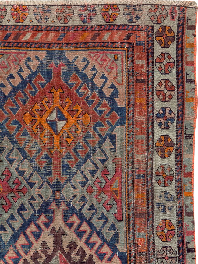 Antique Caucasian Throw Rug, No.30725 - Galerie Shabab