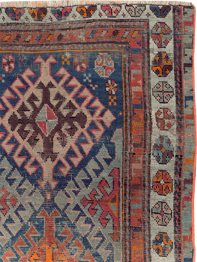 Antique Caucasian Throw Rug, No.30725 - Galerie Shabab
