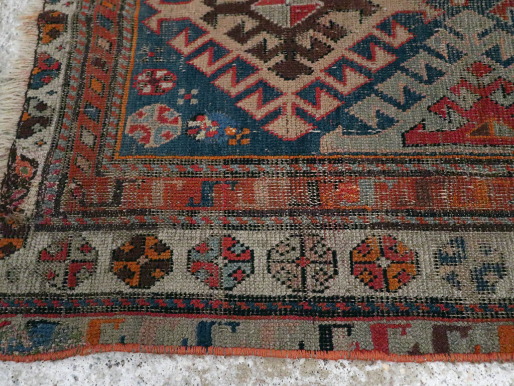 Antique Caucasian Throw Rug, No.30725 - Galerie Shabab