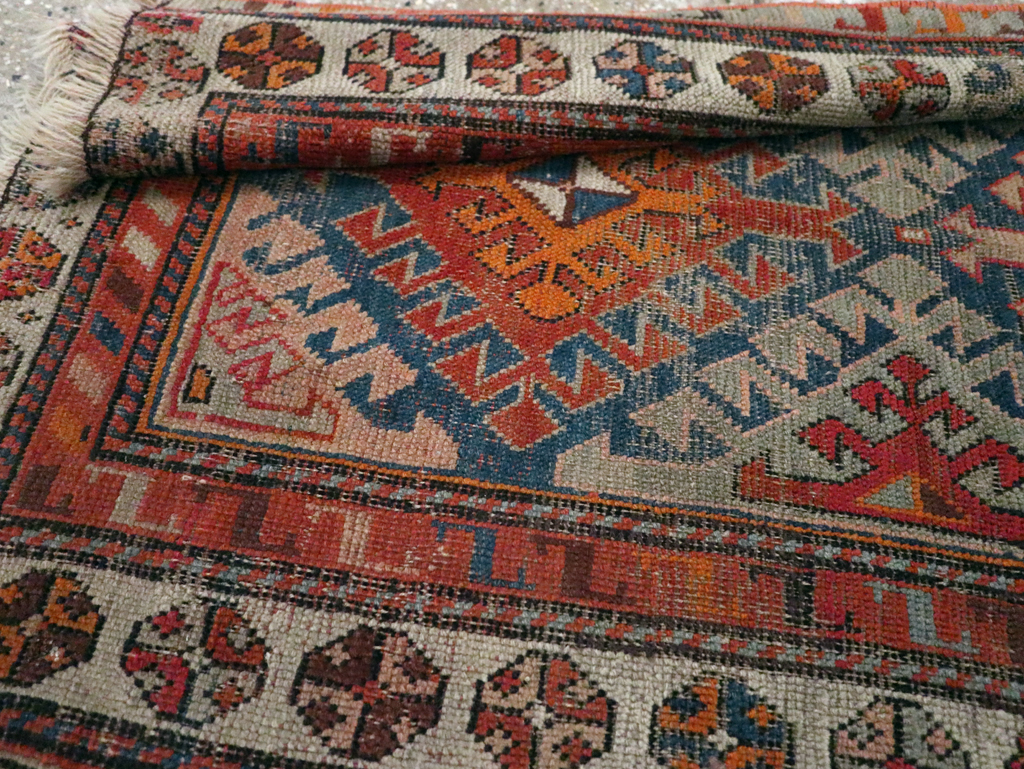 Antique Caucasian Throw Rug, No.30725 - Galerie Shabab