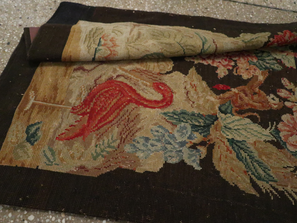 Antique English Pictorial Tapestry, No.30727 - Galerie Shabab