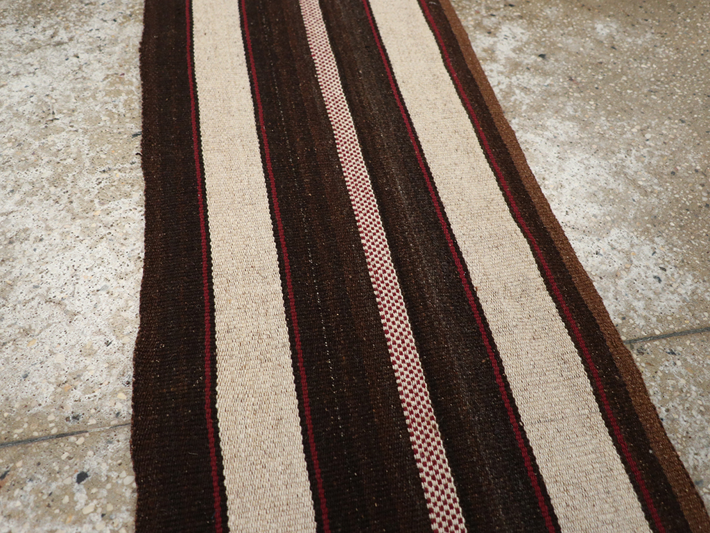 Vintage Turkish Flatweave Long Runner, No.30731 - Galerie Shabab