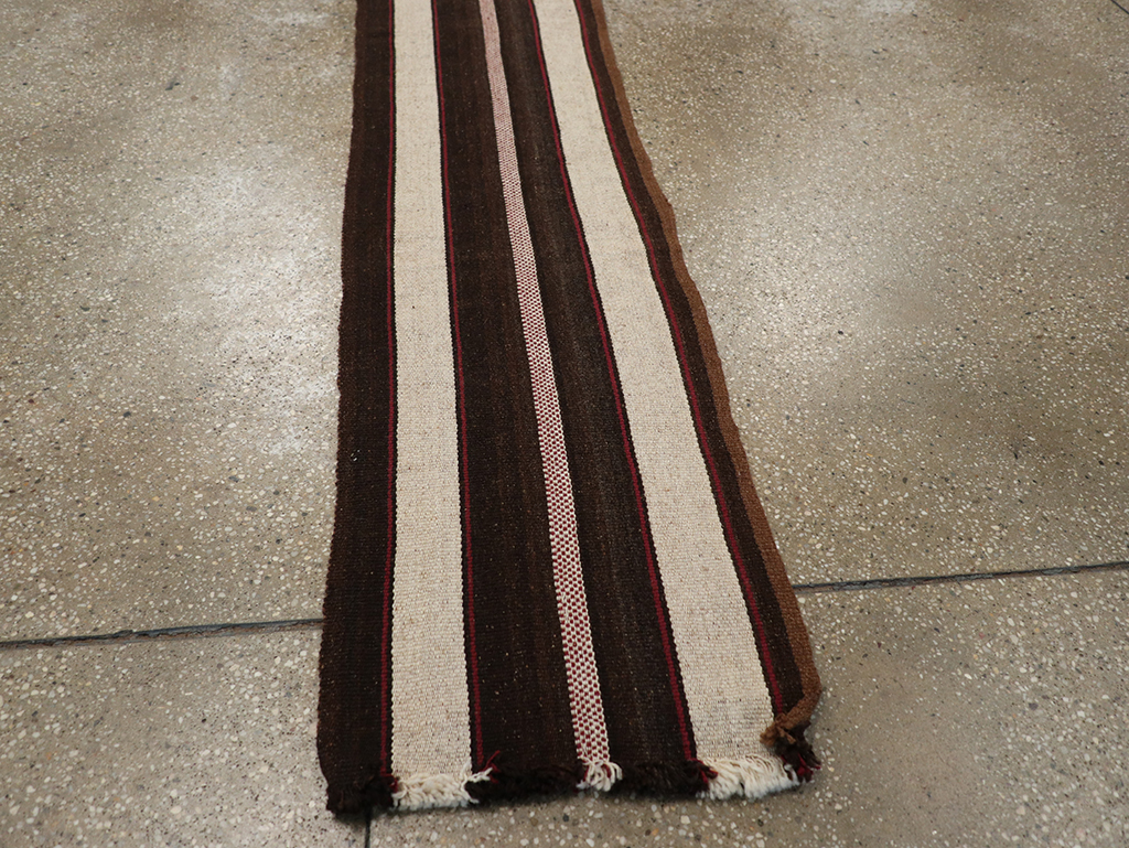 Vintage Turkish Flatweave Long Runner, No.30731 - Galerie Shabab