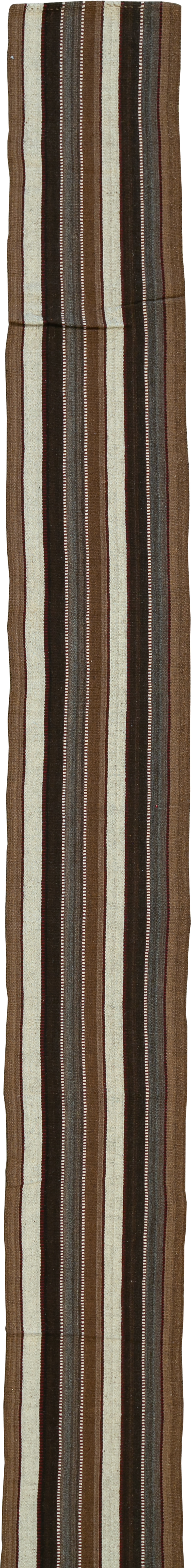 Vintage Turkish Flatweave Long Runner, No.30732 - Galerie Shabab