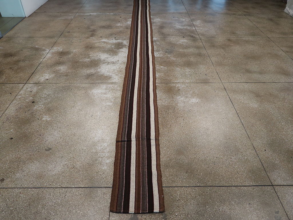 Vintage Turkish Flatweave Long Runner, No.30732 - Galerie Shabab