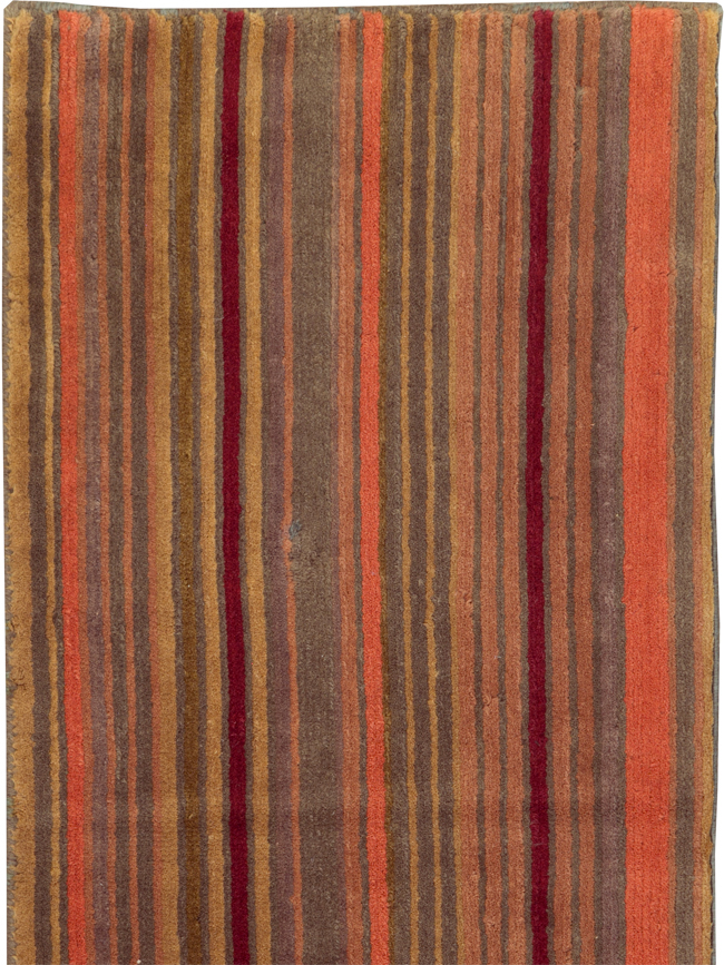 Contemporary Tibetan Striped Small Runner, No.30733 - Galerie Shabab