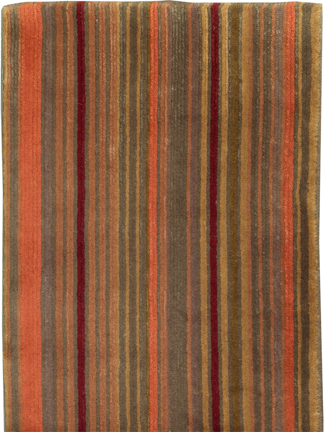 Contemporary Tibetan Striped Small Runner, No.30733 - Galerie Shabab