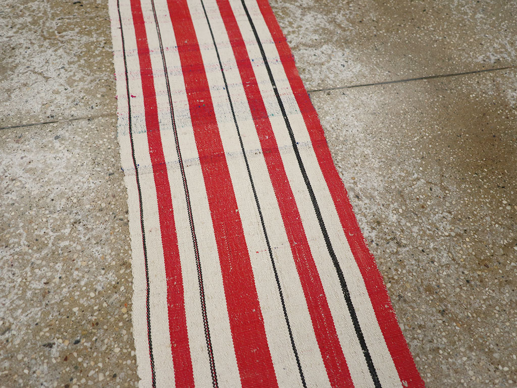 Vintage Turkish Flatweave Long Runner, No.30737 - Galerie Shabab