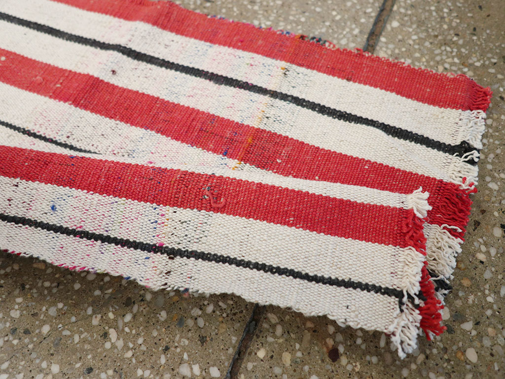 Vintage Turkish Flatweave Long Runner, No.30737 - Galerie Shabab