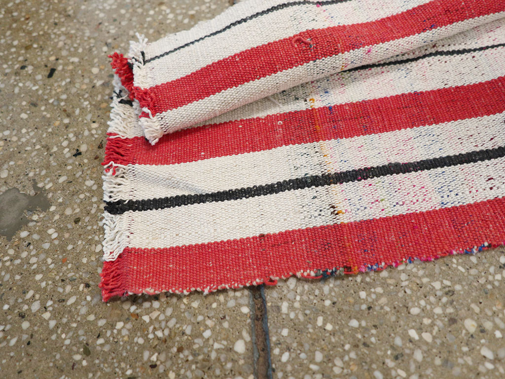 Vintage Turkish Flatweave Long Runner, No.30737 - Galerie Shabab