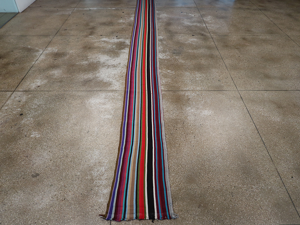 Vintage Turkish Flatweave Long Runner, No.30738 - Galerie Shabab
