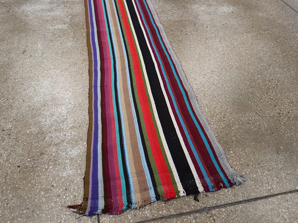 Vintage Turkish Flatweave Long Runner, No.30738 - Galerie Shabab