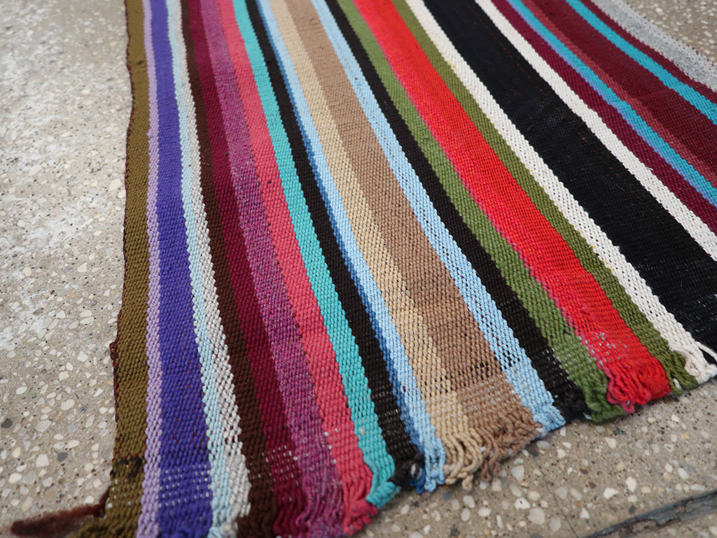 Vintage Turkish Flatweave Long Runner, No.30738 - Galerie Shabab