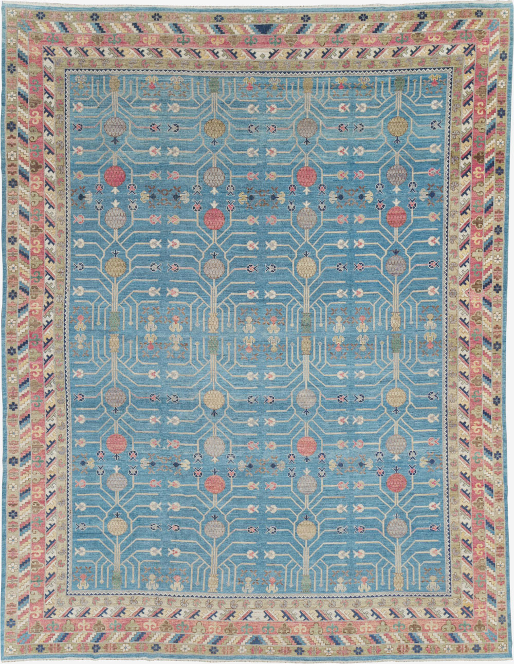 Modern East Turkestan Khotan Large Room Size Carpet, No.30742 - Galerie Shabab