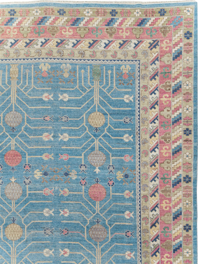Modern East Turkestan Khotan Large Room Size Carpet, No.30742 - Galerie Shabab