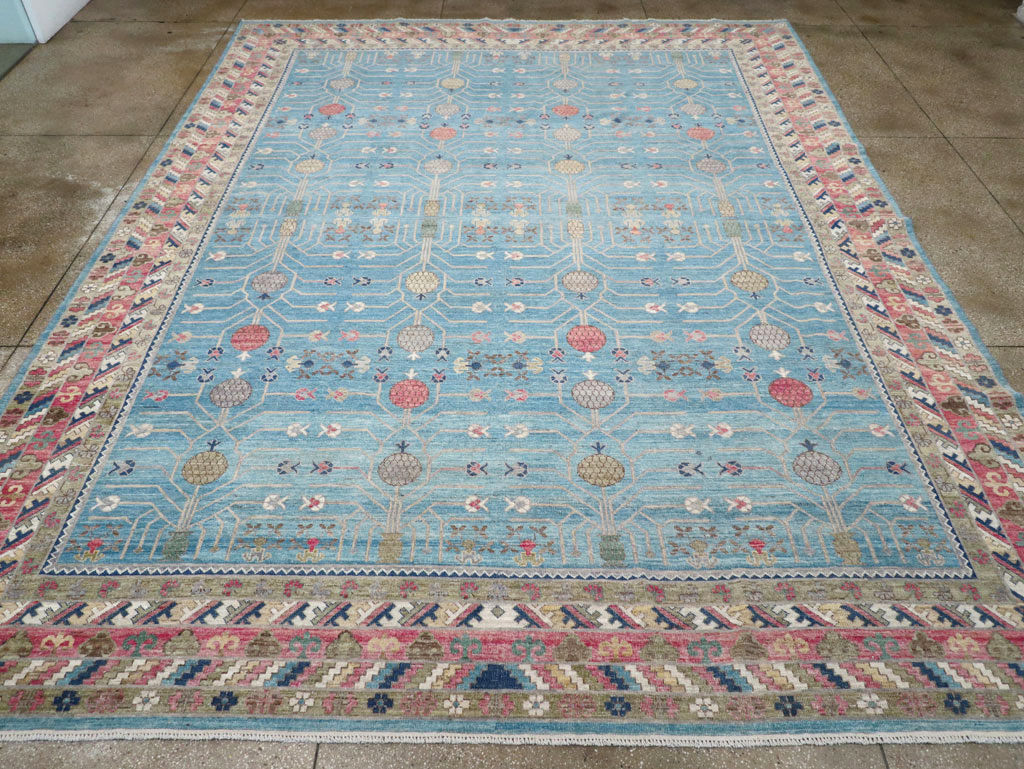 Modern East Turkestan Khotan Large Room Size Carpet, No.30742 - Galerie Shabab