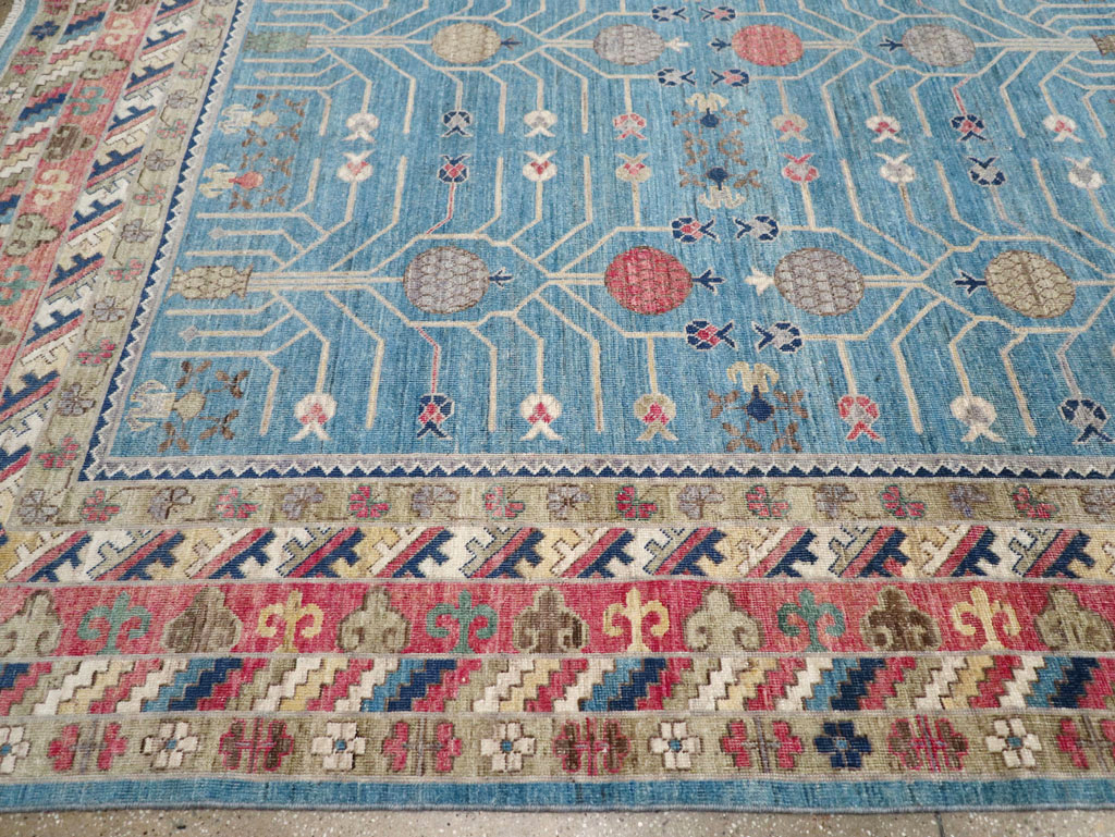 Modern East Turkestan Khotan Large Room Size Carpet, No.30742 - Galerie Shabab