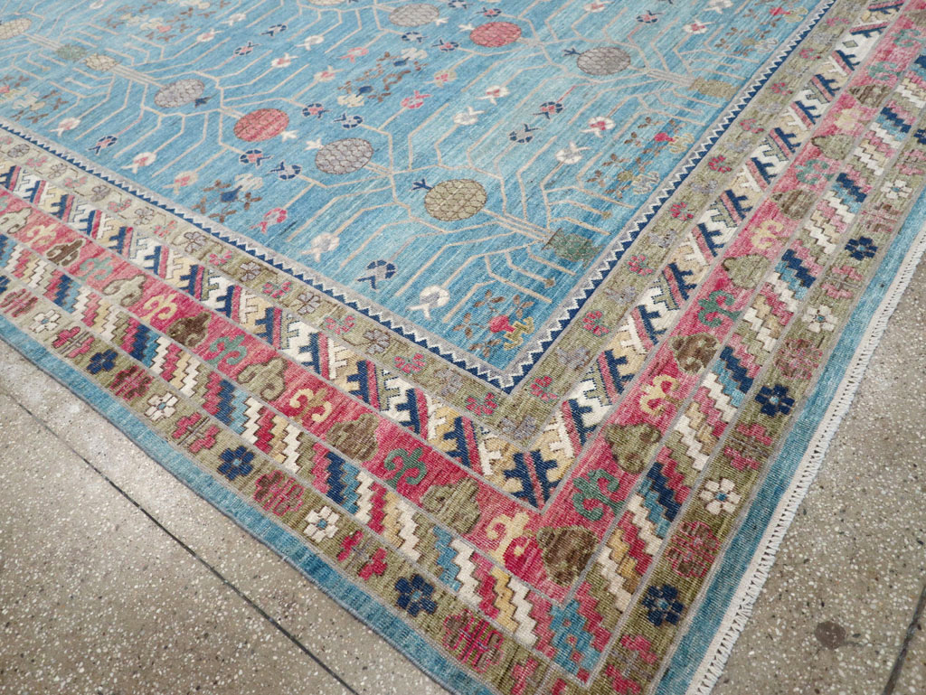 Modern East Turkestan Khotan Large Room Size Carpet, No.30742 - Galerie Shabab