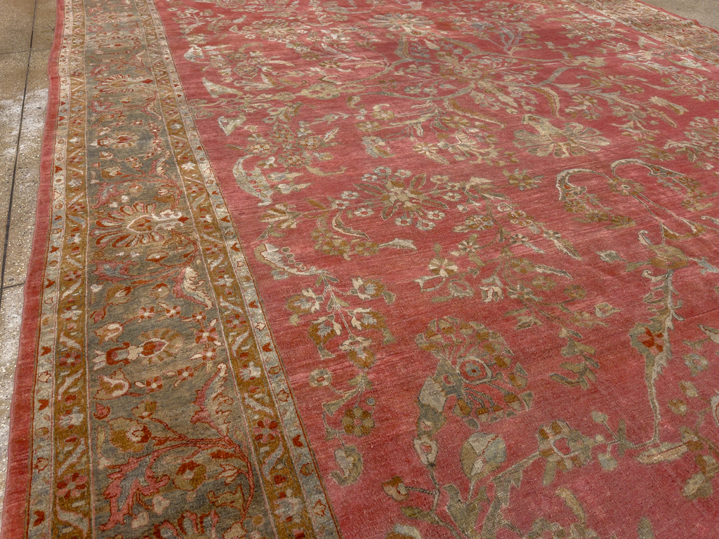 Antique Persian Sarouk Oversize Carpet, No.30743 - Galerie Shabab