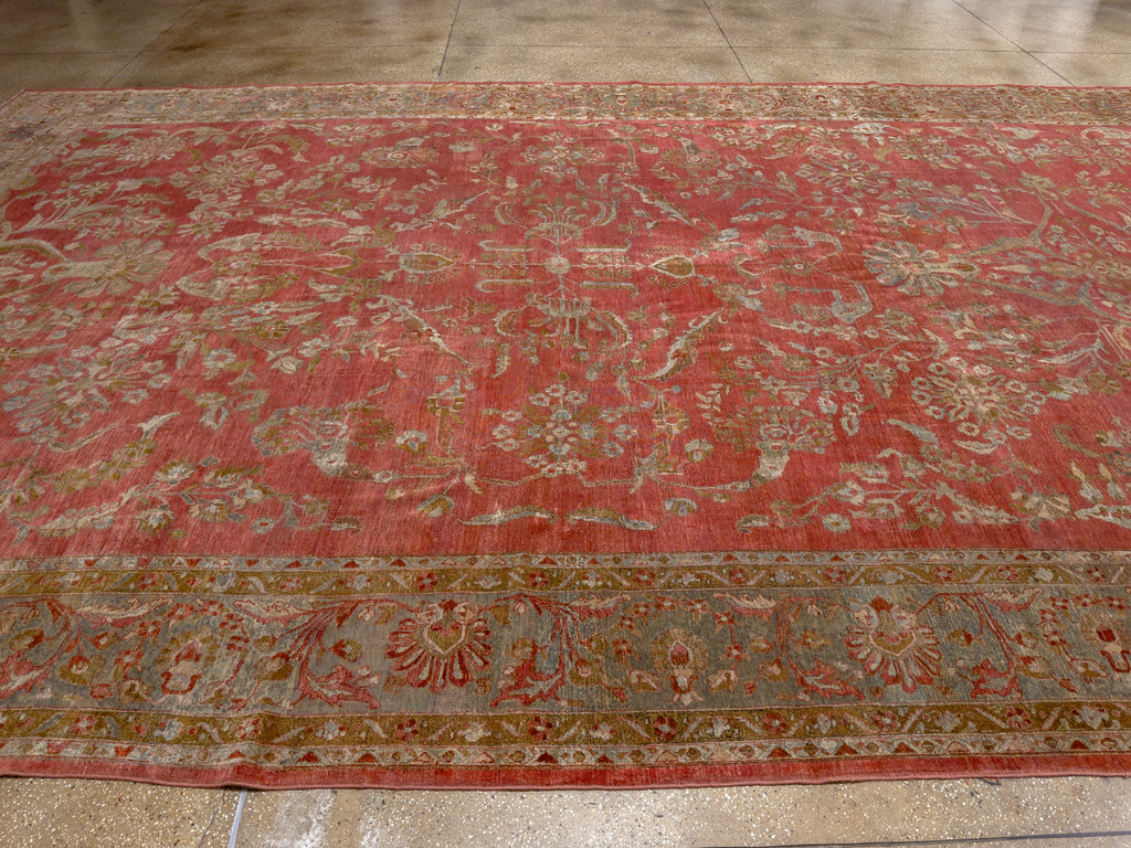 Antique Persian Sarouk Oversize Carpet, No.30743 - Galerie Shabab