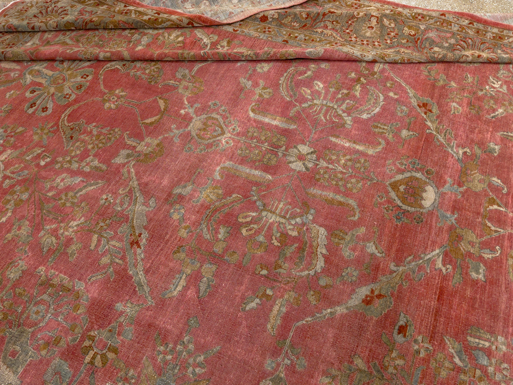 Antique Persian Sarouk Oversize Carpet, No.30743 - Galerie Shabab