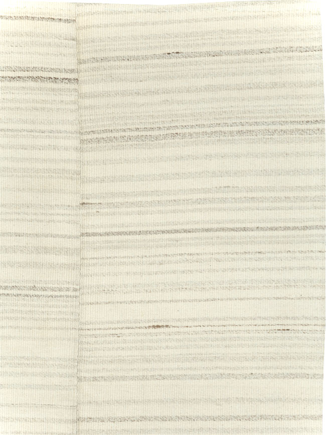 Modern Turkish Flatweave Small Room Size Carpet, No.30747 - Galerie Shabab