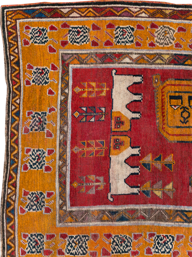 Vintage Persian Pictorial Gabbeh Rug, No.30752 - Galerie Shabab
