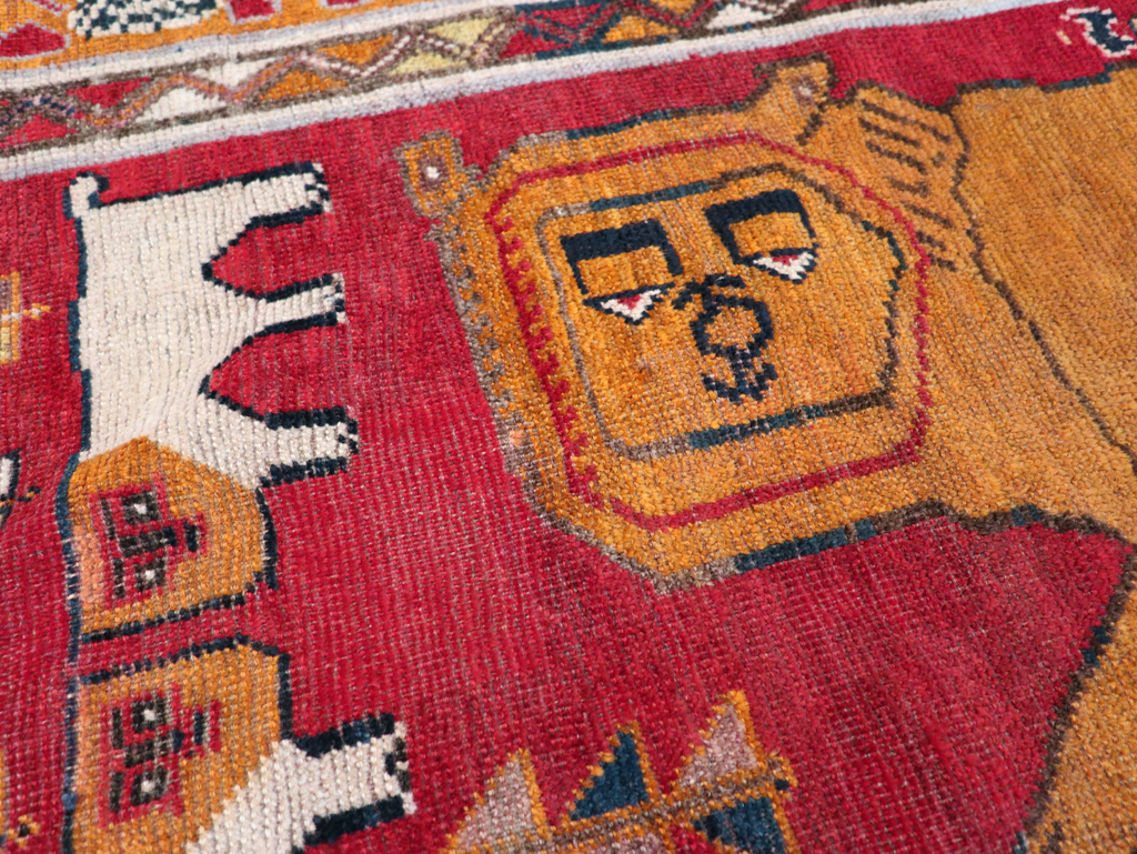 Vintage Persian Pictorial Gabbeh Rug, No.30752 - Galerie Shabab