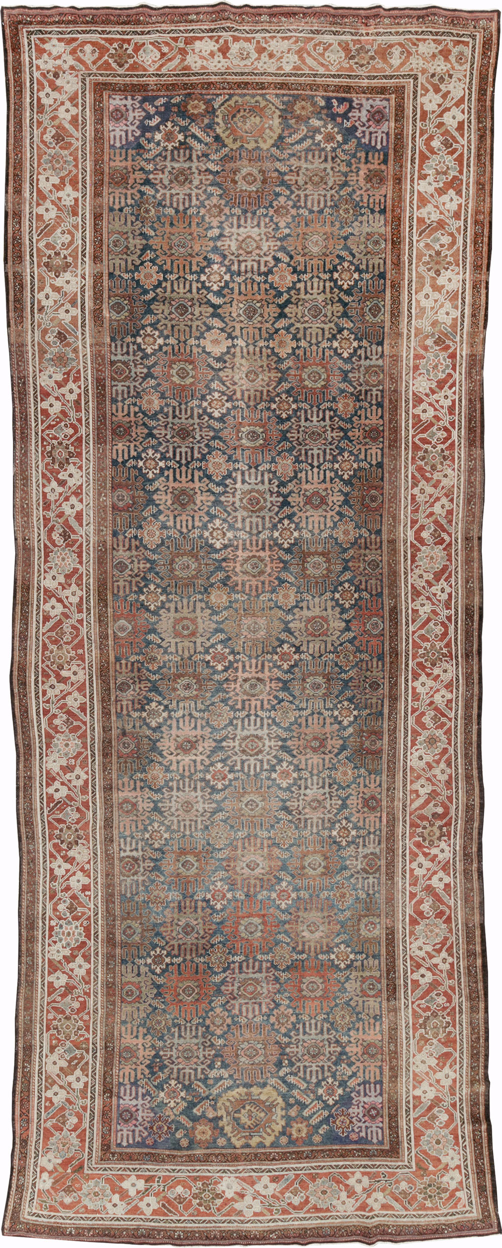 Antique Persian Malayer Wide Gallery Runner, No.30764 - Galerie Shabab
