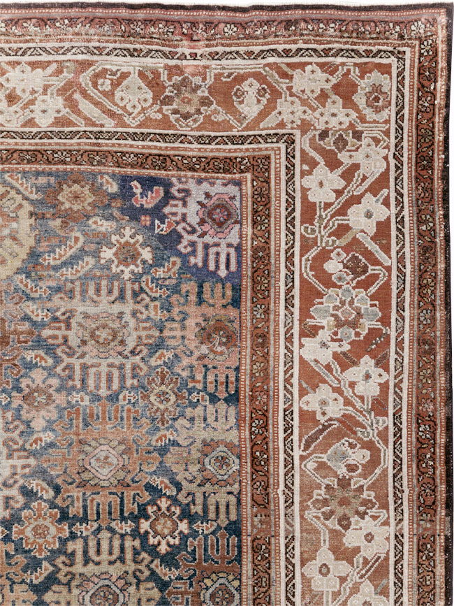 Antique Persian Malayer Wide Gallery Runner, No.30764 - Galerie Shabab