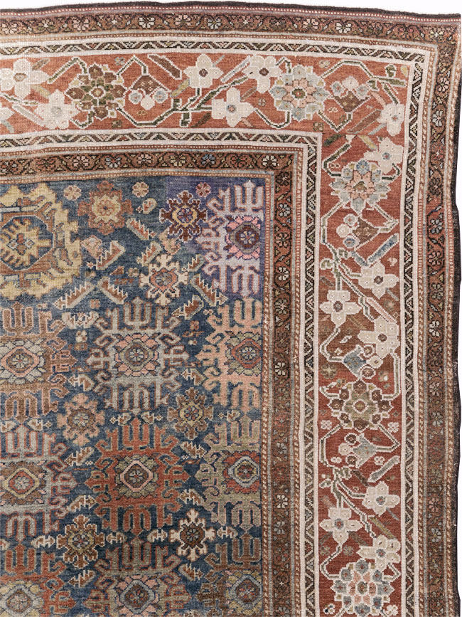 Antique Persian Malayer Wide Gallery Runner, No.30764 - Galerie Shabab