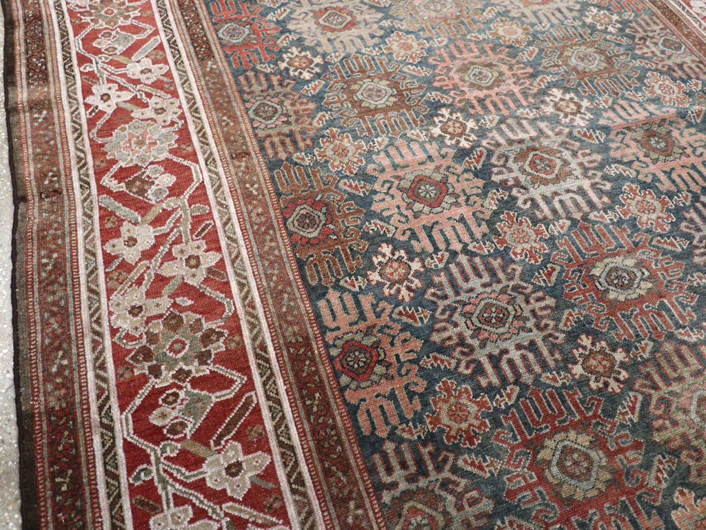 Antique Persian Malayer Wide Gallery Runner, No.30764 - Galerie Shabab