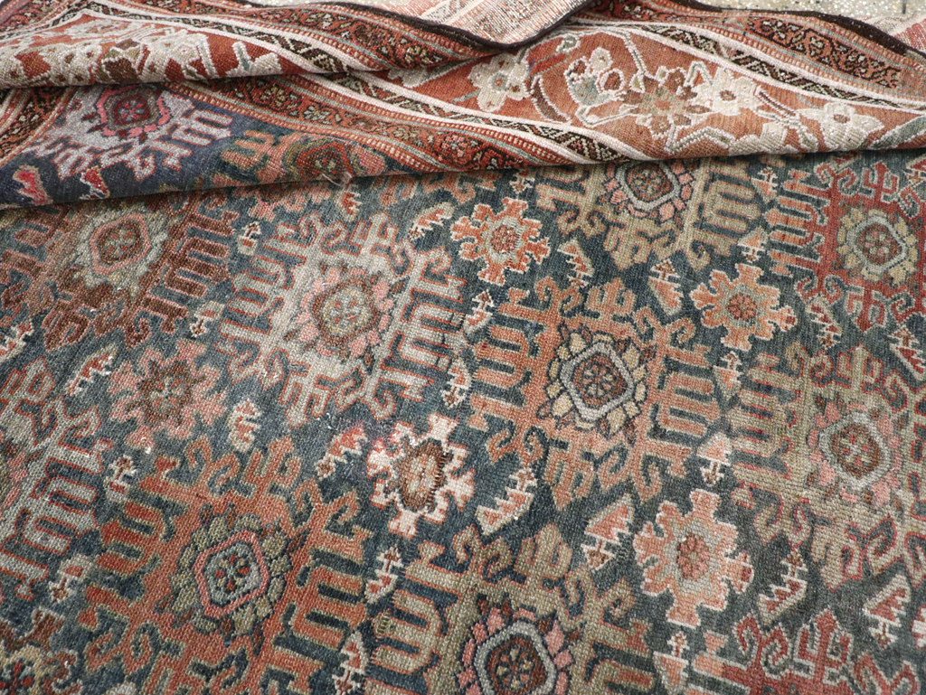 Antique Persian Malayer Wide Gallery Runner, No.30764 - Galerie Shabab