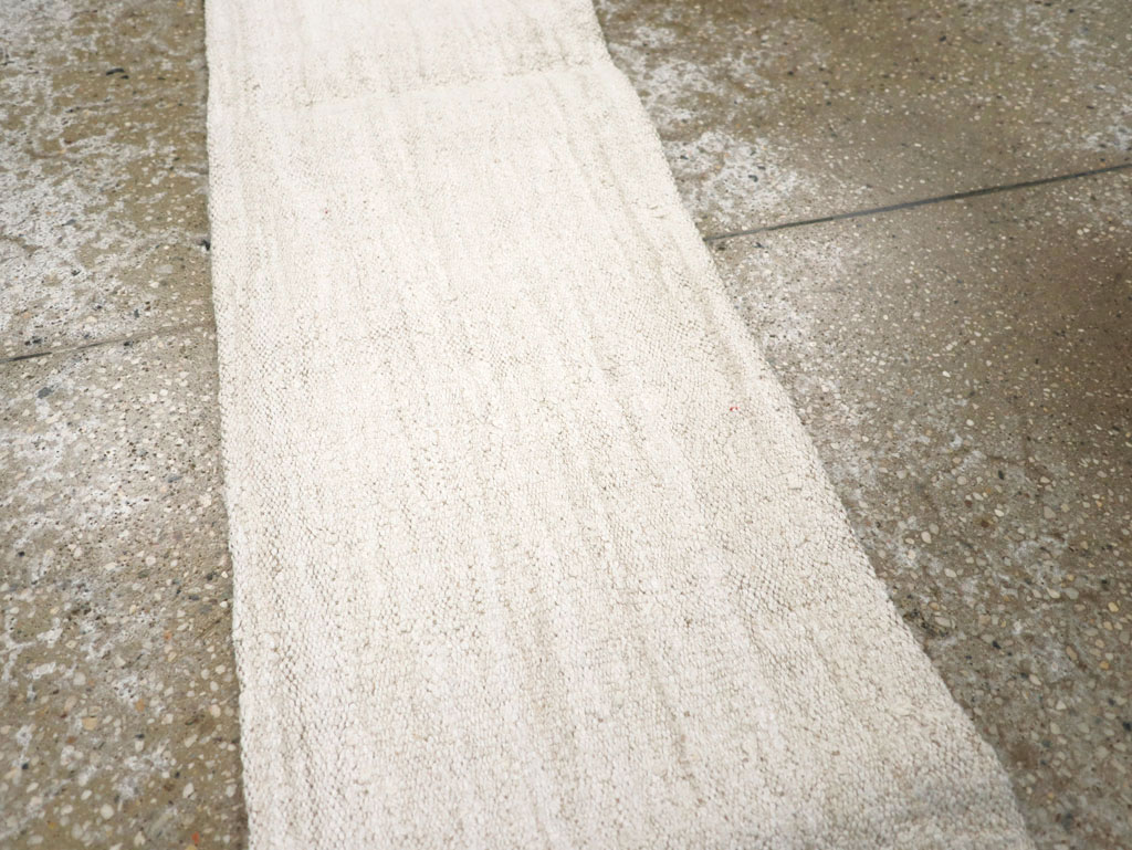 Vintage Turkish Hemp Flatweave Kilim Runner, No.30768 - Galerie Shabab