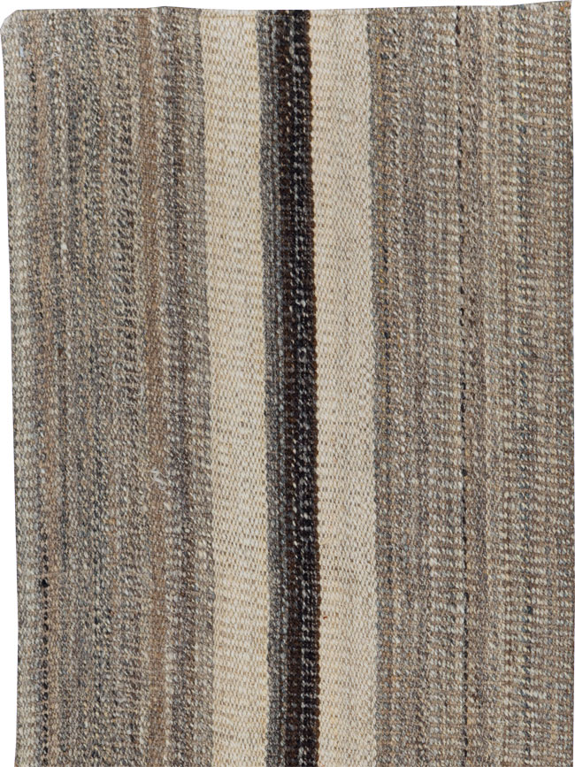 Modern Turkish Flatweave Kilim Runner, No.30769 - Galerie Shabab