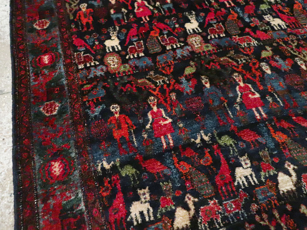 Antique Senneh Malayer Pictorial Rug, No.30770 - Galerie Shabab