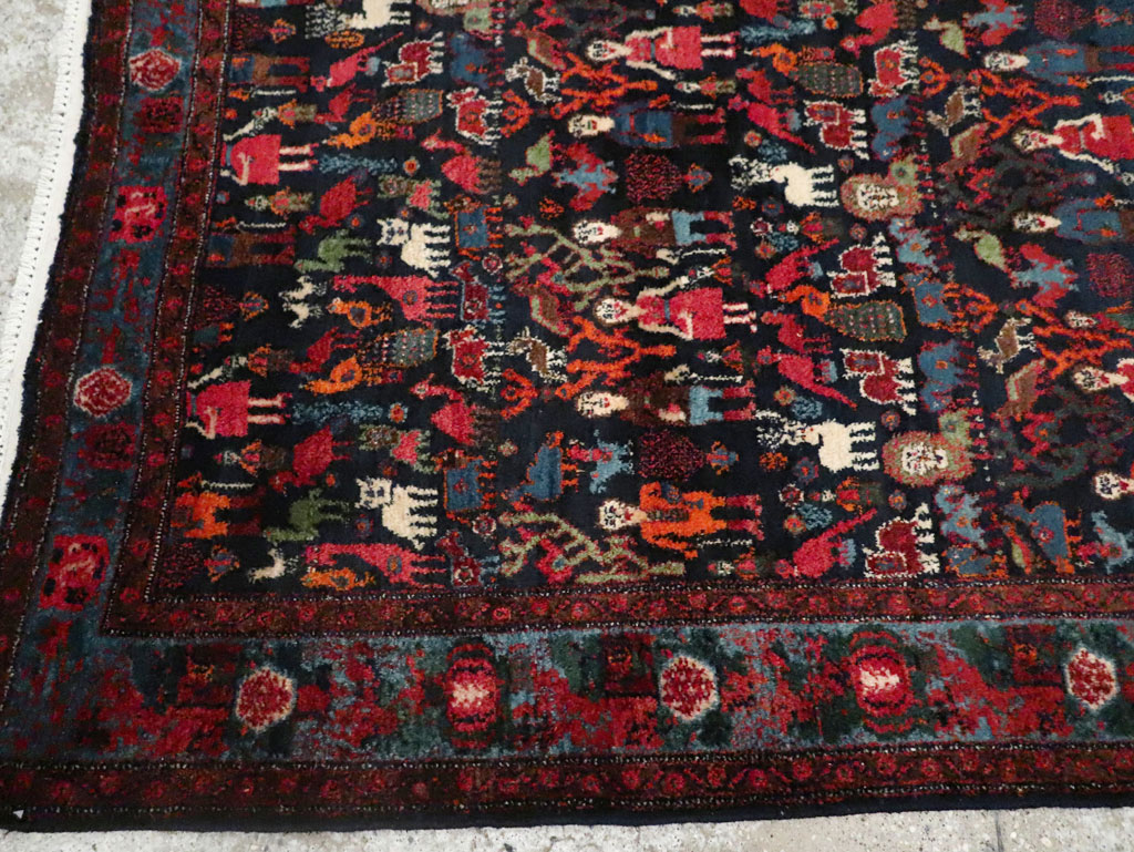 Antique Senneh Malayer Pictorial Rug, No.30770 - Galerie Shabab