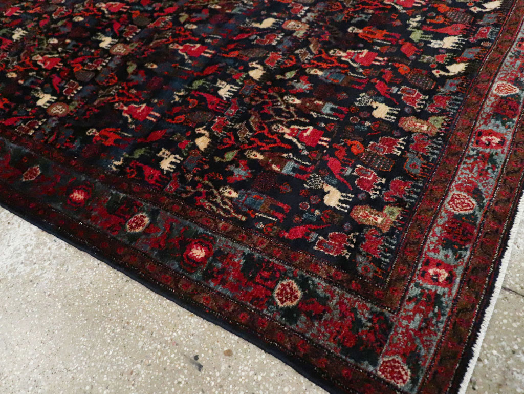 Antique Senneh Malayer Pictorial Rug, No.30770 - Galerie Shabab