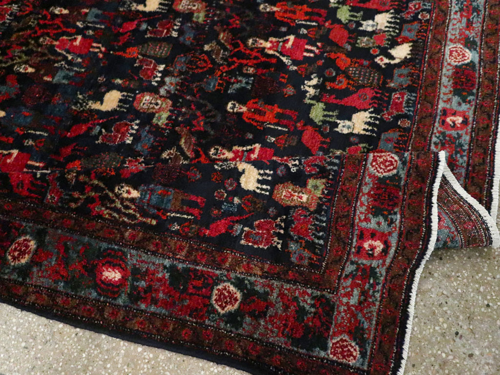 Antique Senneh Malayer Pictorial Rug, No.30770 - Galerie Shabab