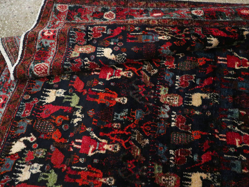 Antique Senneh Malayer Pictorial Rug, No.30770 - Galerie Shabab