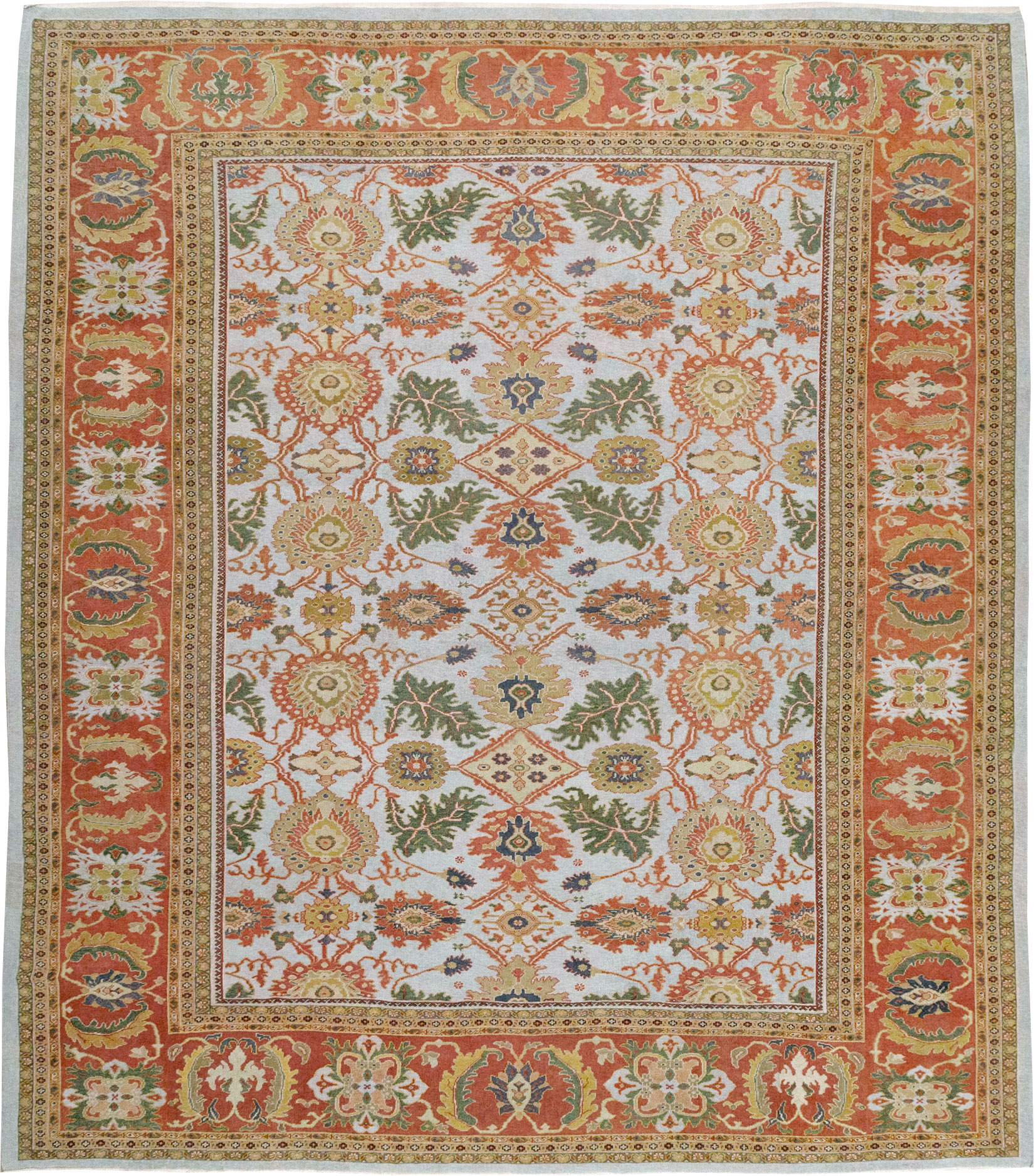 Antique Persian Sultanabad Large Square Carpet, No.30771 - Galerie Shabab
