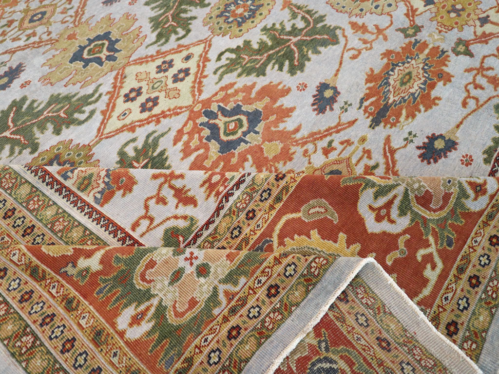 Antique Persian Sultanabad Large Square Carpet, No.30771 - Galerie Shabab