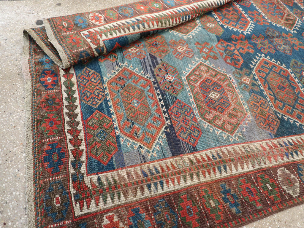 Antique Caucasian Kazak Tribal Gallery Rug, No.30772 - Galerie Shabab